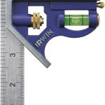 Irwin Combination Square 6-inch Blue Metal-0