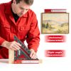 VNW Aluminum Rafter Square Protractor Level Precision Ruler-5