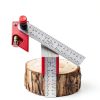 VNW Aluminum Rafter Square Protractor Level Precision Ruler-4