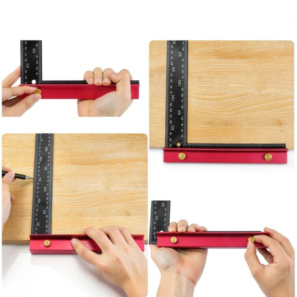 Gohelper Framing Square Fence Aluminum Alloy Woodworking-5