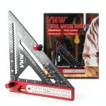 VNW Aluminum Rafter Square Protractor Level Precision Ruler-0