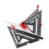 VNW Aluminum Rafter Square Protractor Level Precision Ruler-3