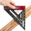VNW Aluminum Rafter Square Protractor Level Precision Ruler-2