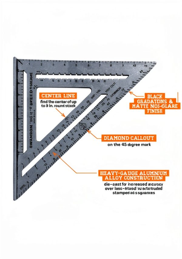 Swanson Speed Square Aluminum Tool 7 and 12 Inch-5