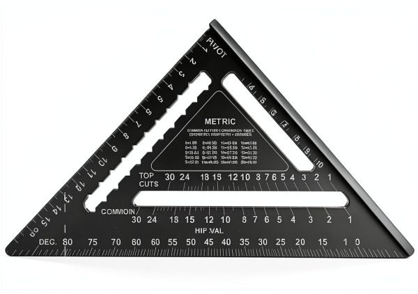 Johnson Rafter Square Aluminum Metric Carpenter Tool-1