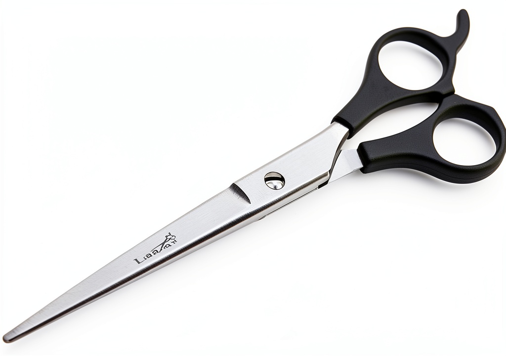 Installing Pet Grooming Scissors Laazar 6.5in Stainless on a wooden desk