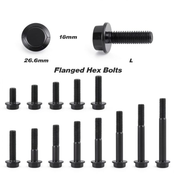 M12 1.75 60mm Flanged Hex Bolt AOESIN 10point9 Steel, 4pcs-5