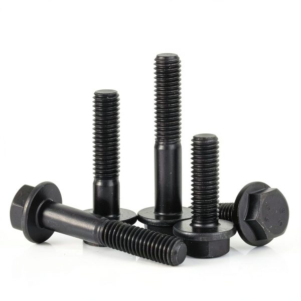 M6 x 30mm Flanged Hex Head Bolts Mellewell Black Oxide – 20 pcs-2