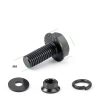 Ruibapa Flanged Hex Head Bolts M10-1.5×35mm Black Zinc Plated 10.9-1
