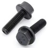 Glvaner M10-1.5 x 35mm Alloy Steel Flanged Hex Bolt 10.9 Black Oxide-0