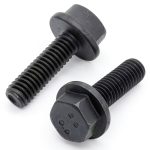 Glvaner M10-1.5 x 35mm Alloy Steel Flanged Hex Bolt 10.9 Black Oxide-0