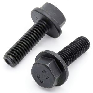 Glvaner M10-1.5 x 35mm Alloy Steel Flanged Hex Bolt 10.9 Black Oxide-0