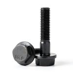 M6 x 30mm Flanged Hex Head Bolts Mellewell Black Oxide – 20 pcs-0
