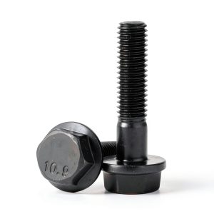 M6 x 30mm Flanged Hex Head Bolts Mellewell Black Oxide – 20 pcs-0