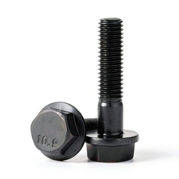 M6 x 30mm Flanged Hex Head Bolts Mellewell Black Oxide – 20 pcs-0