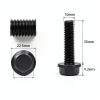 Glvaner M10-1.5 x 35mm Alloy Steel Flanged Hex Bolt 10.9 Black Oxide-2